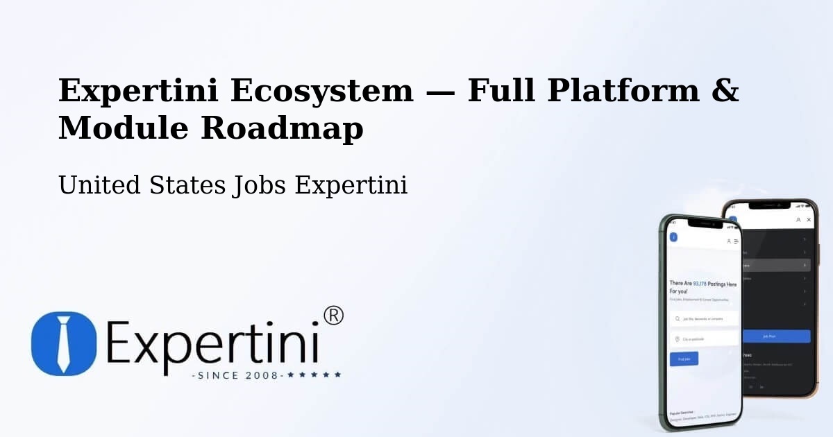Expertini Ecosystem — Full Platform & Module Roadmap – Osage Beach
